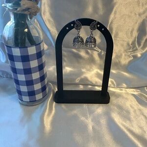 Silver Jhumka Earrings